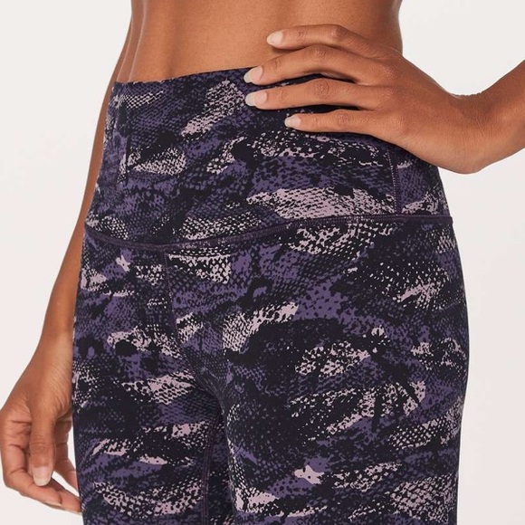 Lululemon Align Pant II 25” Rip Wave Purple Thunder Black Size 4 - Picture 3 of 13